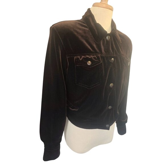 Vintage Equestrian Designs Brown Velvet Jacket Women SP USA Western Style 80s/90 - Picture 11 of 11
